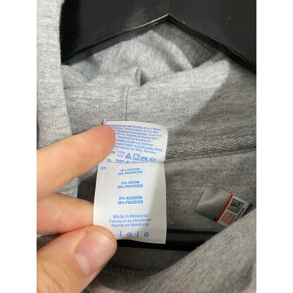 NWOT Nebraska Cornhuskers Gray Hoodie Sweatshirt Size L - Picture 4 of 5